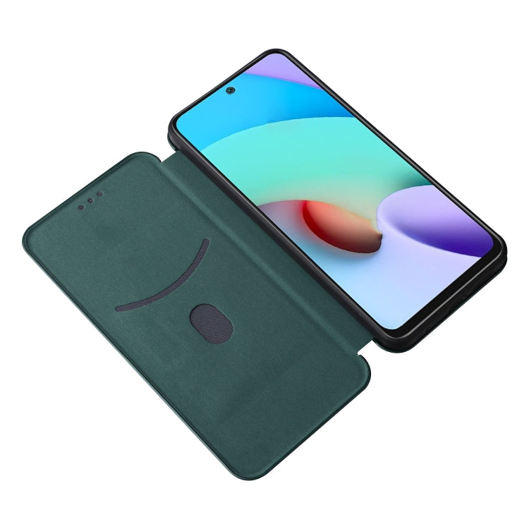 For Xiaomi Redmi Note 11 / Note 11S Global Carbon Fiber Texture Horizontal Flip PU Phone Case