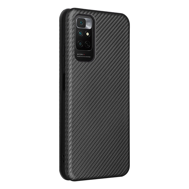 For Xiaomi Redmi Note 11 / Note 11S Global Carbon Fiber Texture Horizontal Flip PU Phone Case
