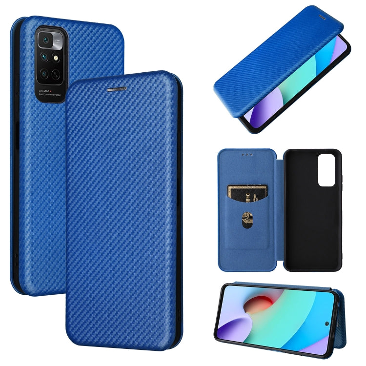 For Xiaomi Redmi Note 11 / Note 11S Global Carbon Fiber Texture Horizontal Flip PU Phone Case