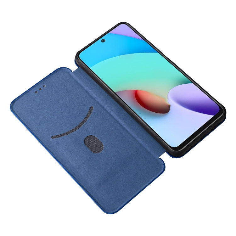 For Xiaomi Redmi Note 11 / Note 11S Global Carbon Fiber Texture Horizontal Flip PU Phone Case