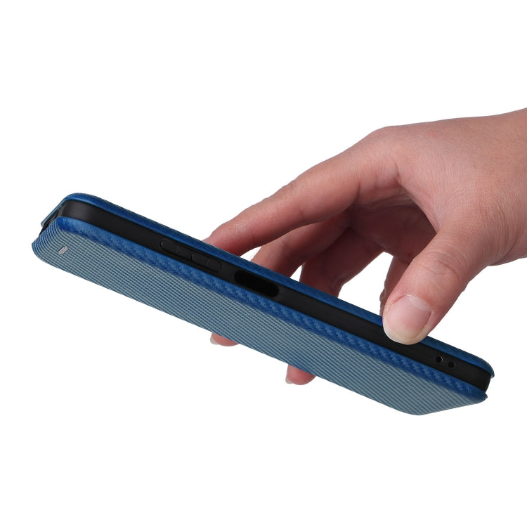 For Xiaomi Redmi Note 11 / Note 11S Global Carbon Fiber Texture Horizontal Flip PU Phone Case