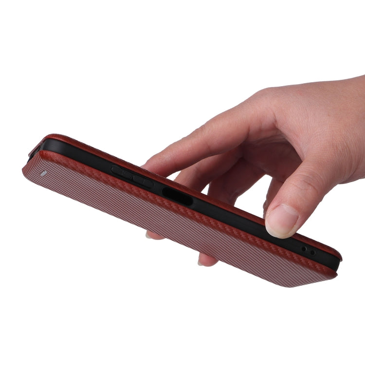 For Xiaomi Redmi Note 11 / Note 11S Global Carbon Fiber Texture Horizontal Flip PU Phone Case