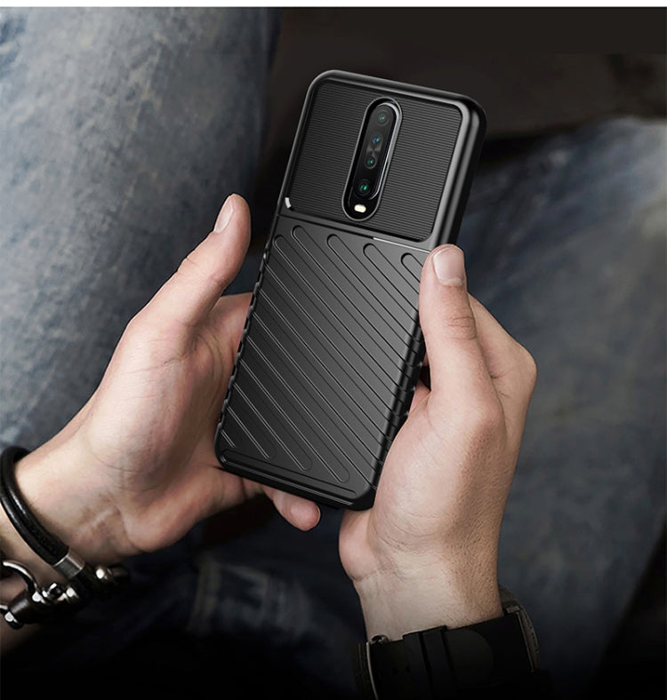 For Xiaomi Redmi K30 Thunderbolt Shockproof TPU Soft Case(Black)