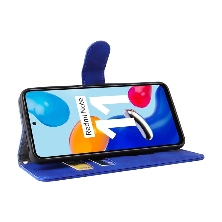 For Xiaomi Redmi Note 11 / Note 11S Global Skin Feel Magnetic Buckle Leather Phone Case