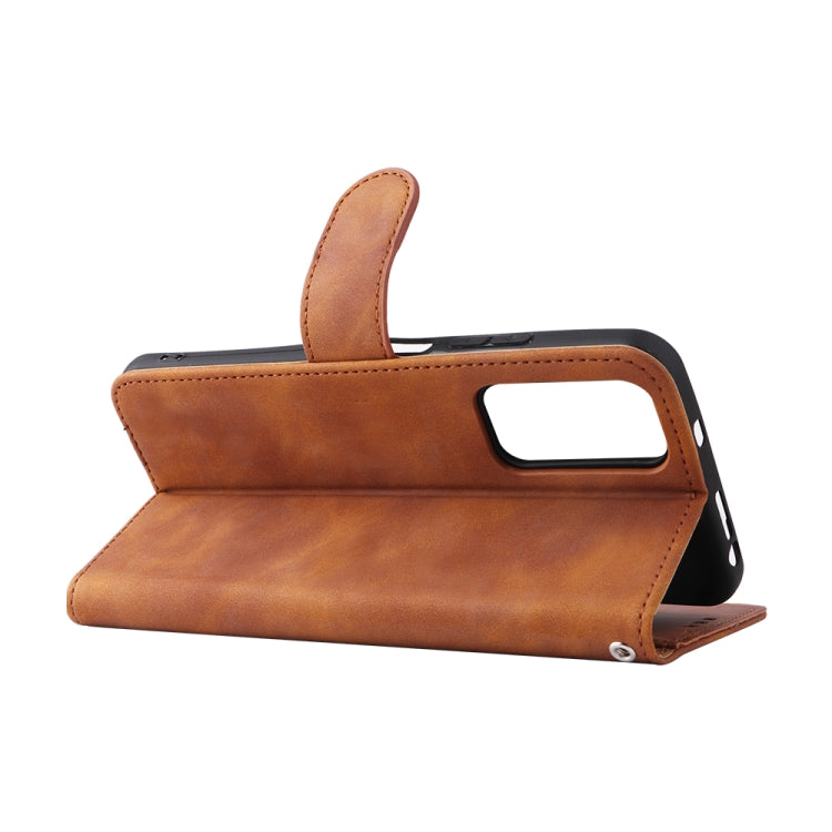 For Xiaomi Redmi Note 11 / Note 11S Global Skin Feel Magnetic Buckle Leather Phone Case