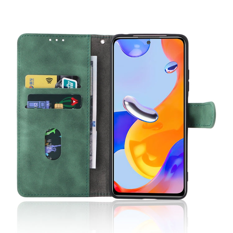 For Xiaomi Redmi Note 11 Pro 5G Foreign Version / Note 11 Pro+ 5G Skin Feel Magnetic Buckle Leather Phone Case