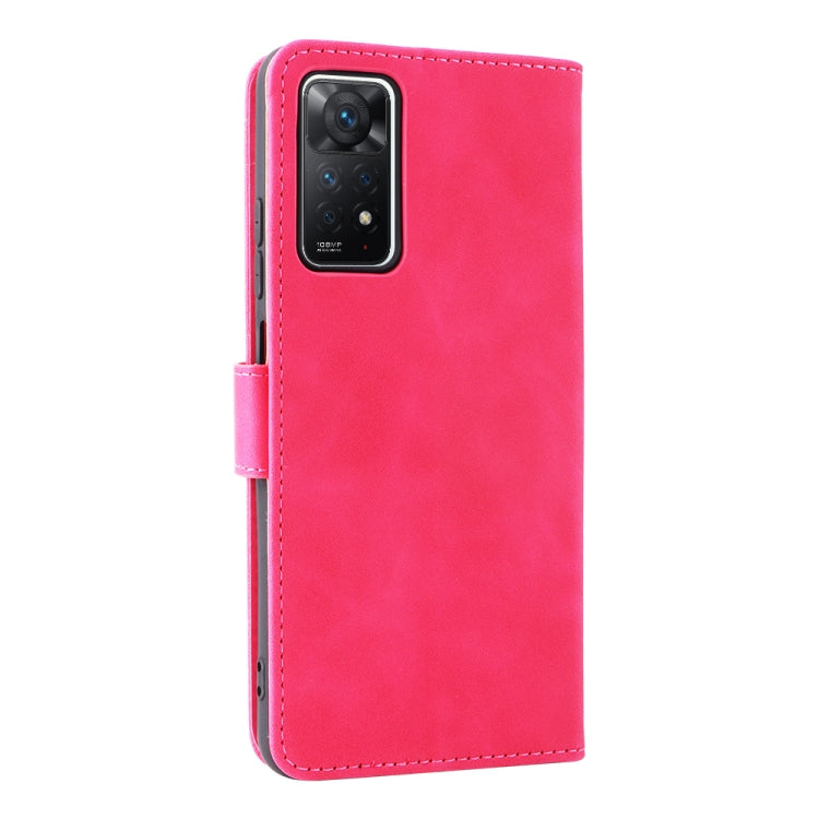 For Xiaomi Redmi Note 11 Pro 5G Foreign Version / Note 11 Pro+ 5G Skin Feel Magnetic Buckle Leather Phone Case