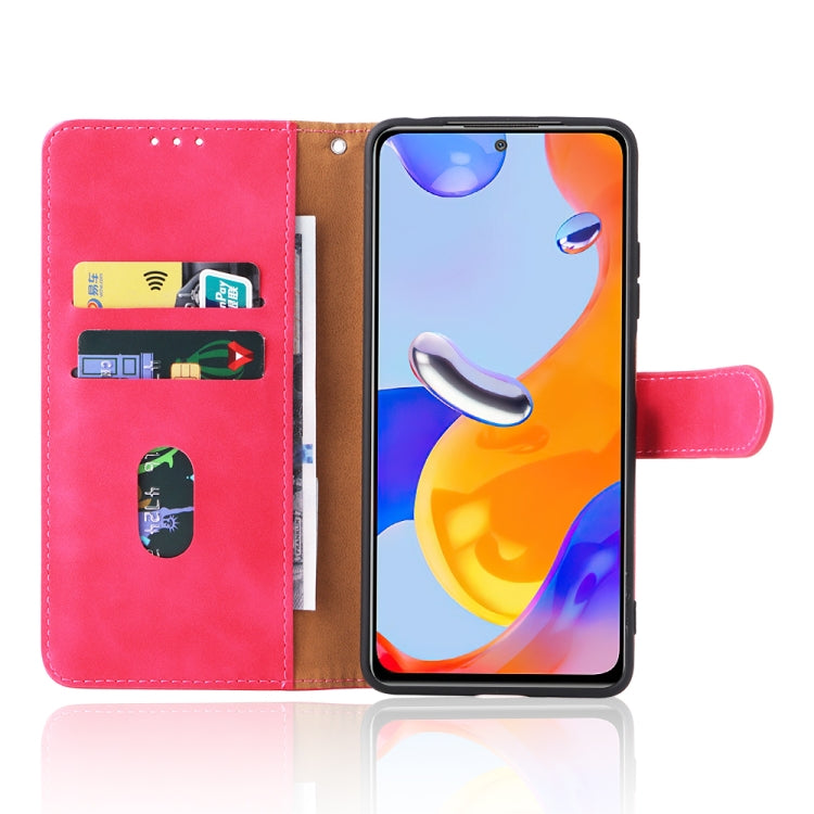 For Xiaomi Redmi Note 11 Pro 5G Foreign Version / Note 11 Pro+ 5G Skin Feel Magnetic Buckle Leather Phone Case