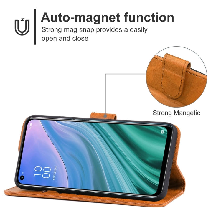 Leather Phone Case For OPPO A54 5G