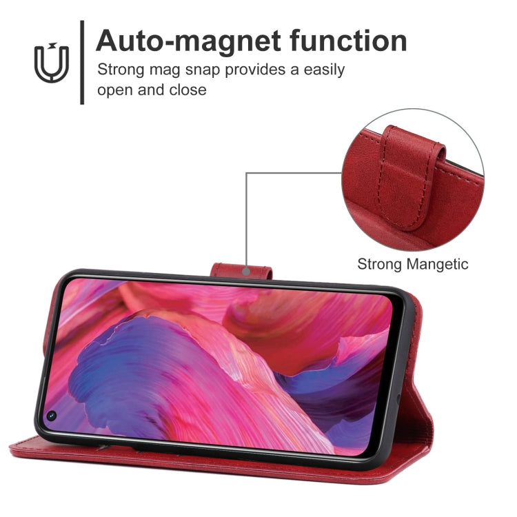 Leather Phone Case For OPPO A74 5G