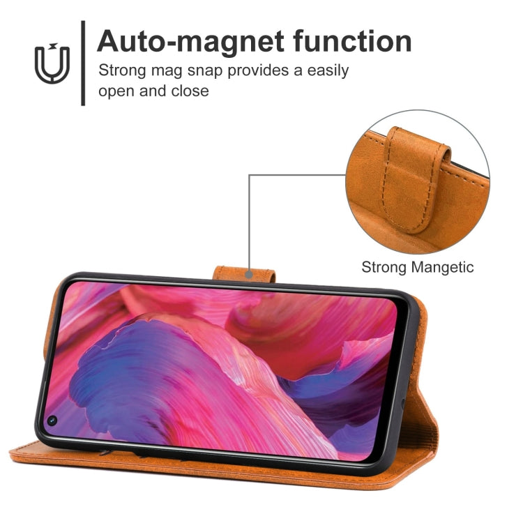 Leather Phone Case For OPPO A74 5G