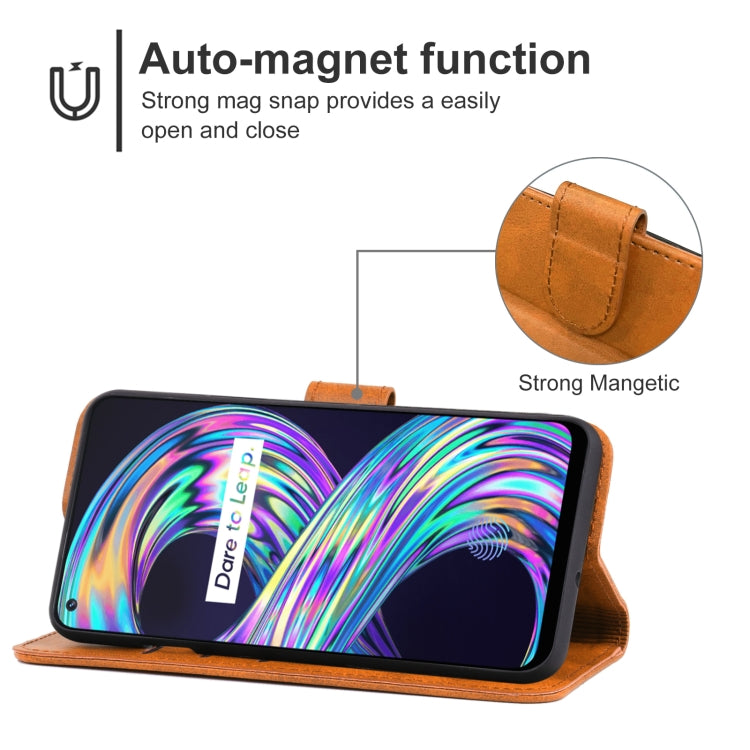 Leather Phone Case For OPPO Realme 8