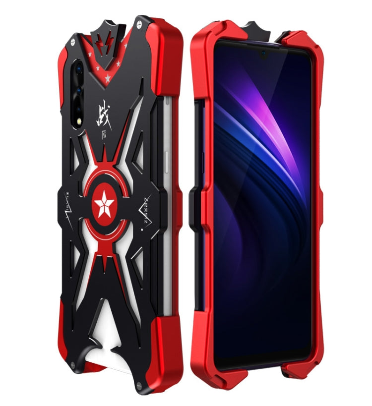 For Vivo iQoo Neo / Z5 / Y7s Thor's second-generation drop protection case(Black Red)