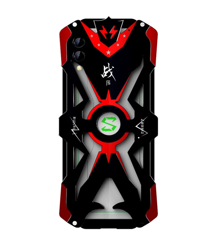 For Xiaomi Black Shark 2 Hammer II Shockproof Metal Protective Case(Black Red)