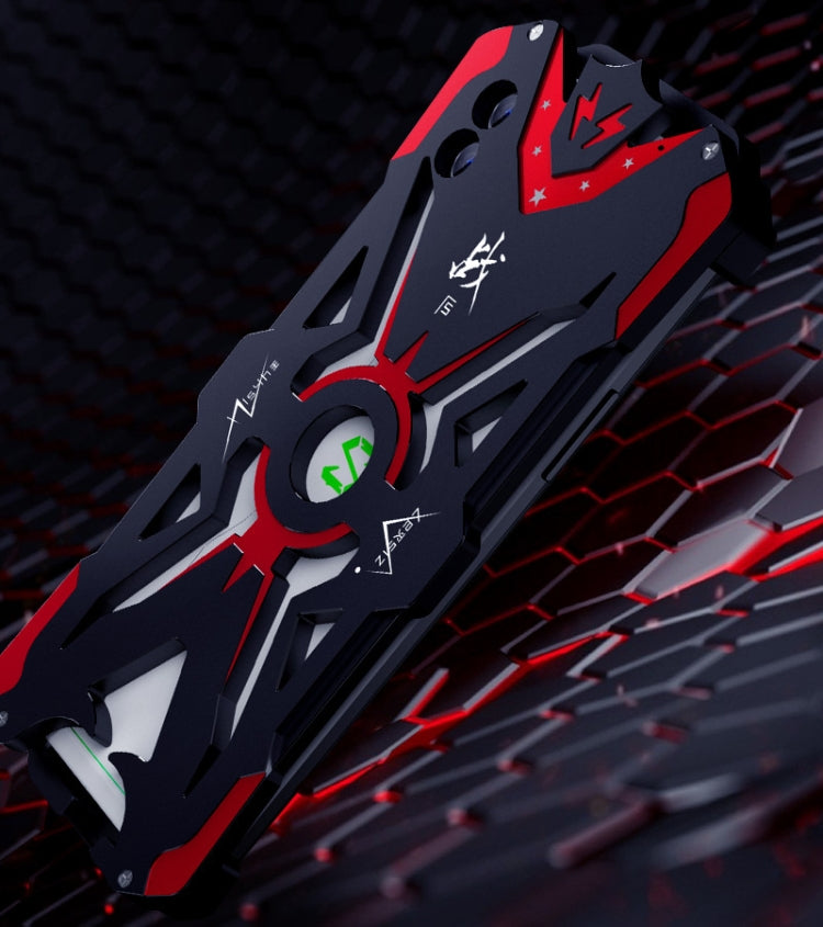 For Xiaomi Black Shark 2 Hammer II Shockproof Metal Protective Case(Black Red)