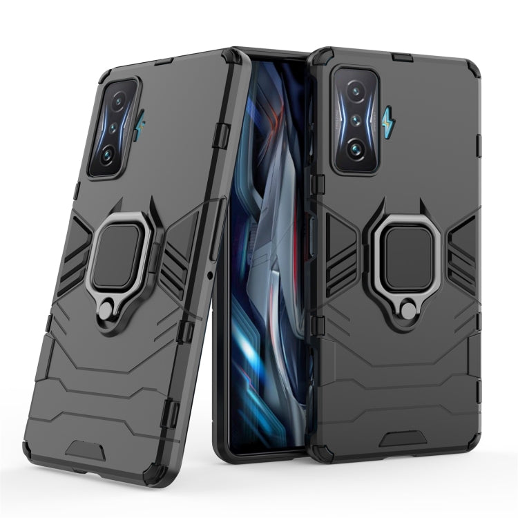 For Xiaomi Redmi K50 Gaming Shockproof PC + TPU Phone Case with Magnetic Ring Holder