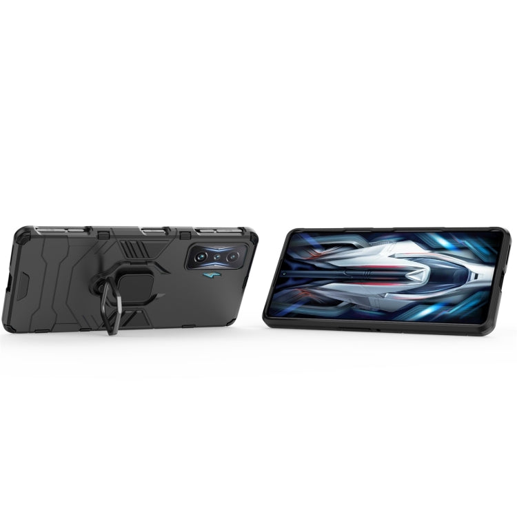 For Xiaomi Redmi K50 Gaming Shockproof PC + TPU Phone Case with Magnetic Ring Holder