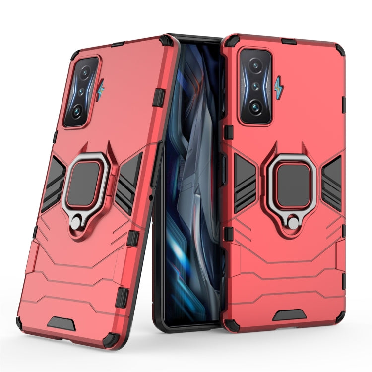 For Xiaomi Redmi K50 Gaming Shockproof PC + TPU Phone Case with Magnetic Ring Holder