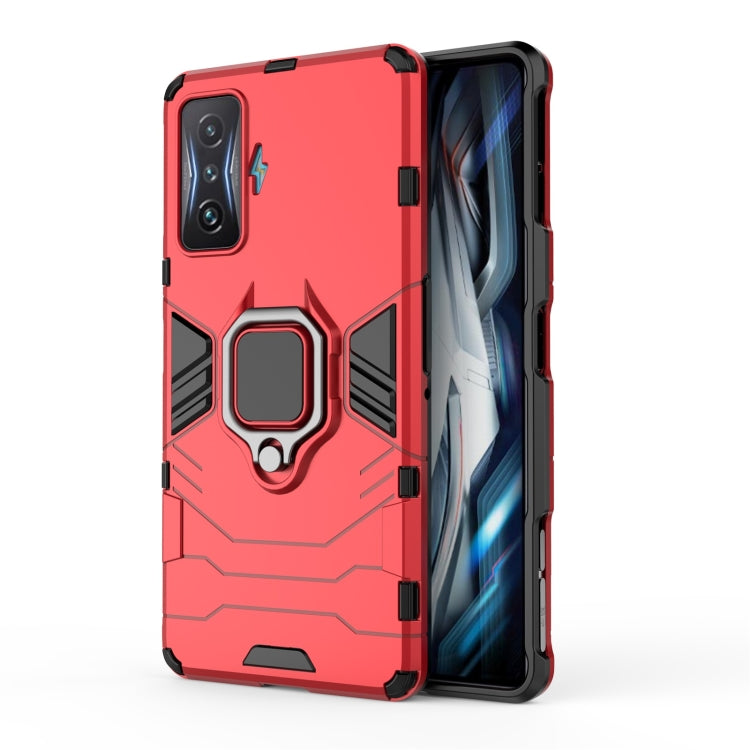 For Xiaomi Redmi K50 Gaming Shockproof PC + TPU Phone Case with Magnetic Ring Holder