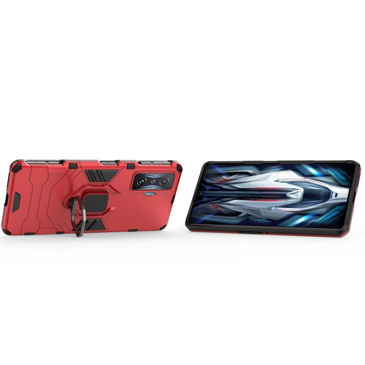 For Xiaomi Redmi K50 Gaming Shockproof PC + TPU Phone Case with Magnetic Ring Holder