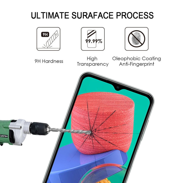 25 PCS Full Glue Screen Tempered Glass Film For Samsung Galaxy M33 / M23 / F23 / A13 / M13 / F13 / Jump2 / M13 4G / A23 5G