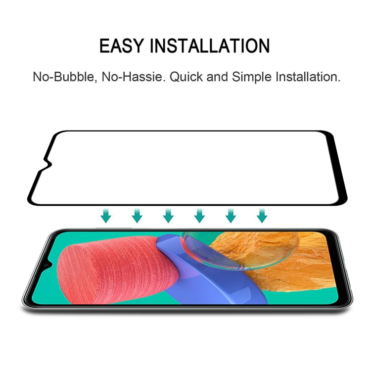 25 PCS Full Glue Screen Tempered Glass Film For Samsung Galaxy M33 / M23 / F23 / A13 / M13 / F13 / Jump2 / M13 4G / A23 5G