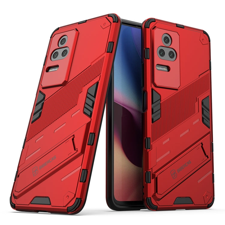 For Xiaomi Redmi K50 Pro Punk Armor 2 in 1 PC + TPU Shockproof Phone Case with Holder
