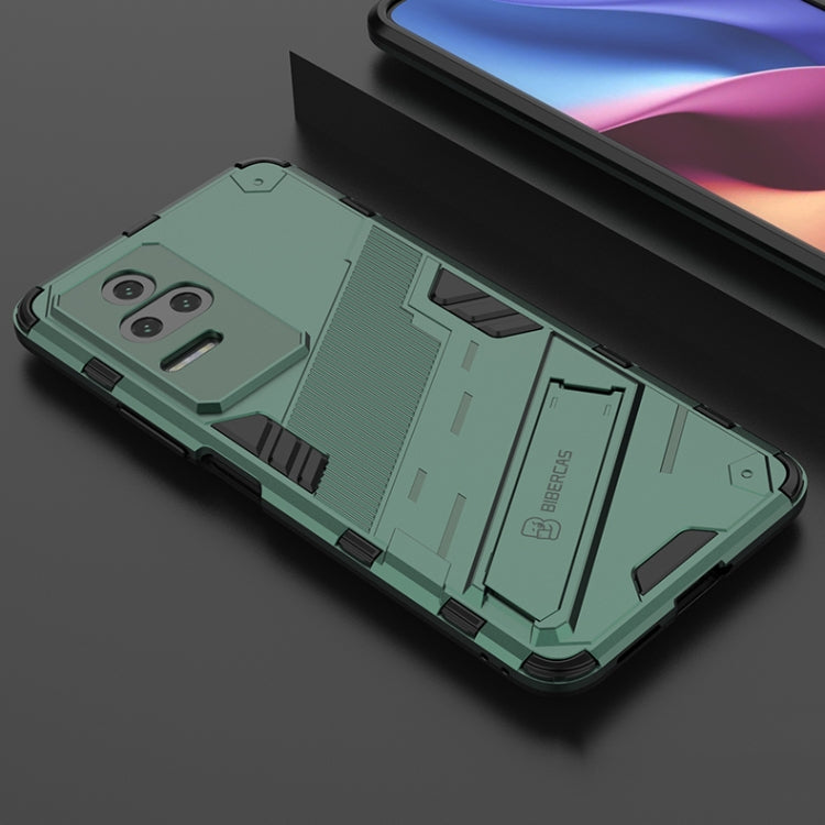 For Xiaomi Redmi K50 Pro Punk Armor 2 in 1 PC + TPU Shockproof Phone Case with Holder