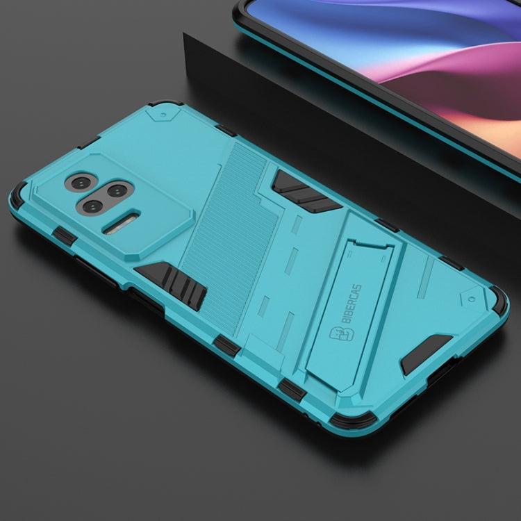 For Xiaomi Redmi K50 Pro Punk Armor 2 in 1 PC + TPU Shockproof Phone Case with Holder