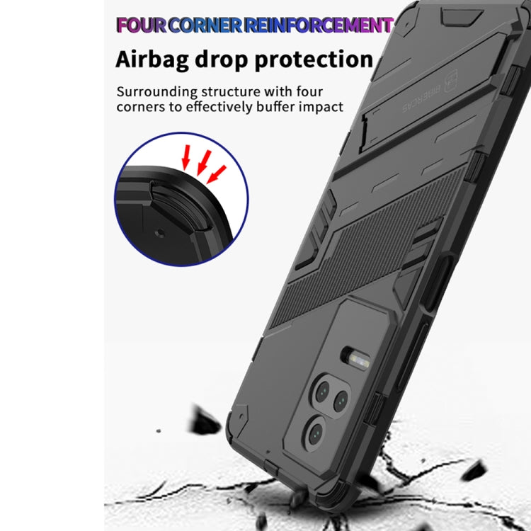 For Xiaomi Redmi K50 Pro Punk Armor 2 in 1 PC + TPU Shockproof Phone Case with Holder