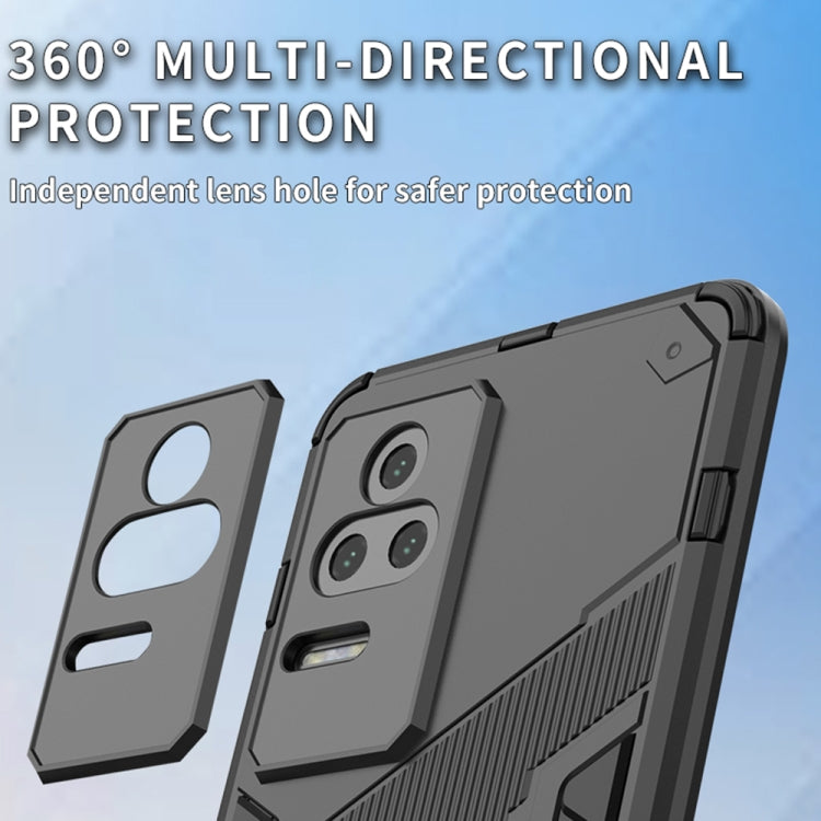 For Xiaomi Redmi K50 Pro Punk Armor 2 in 1 PC + TPU Shockproof Phone Case with Holder