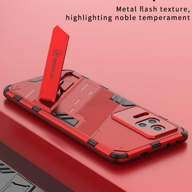 For Xiaomi Redmi K50 Pro Punk Armor 2 in 1 PC + TPU Shockproof Phone Case with Holder