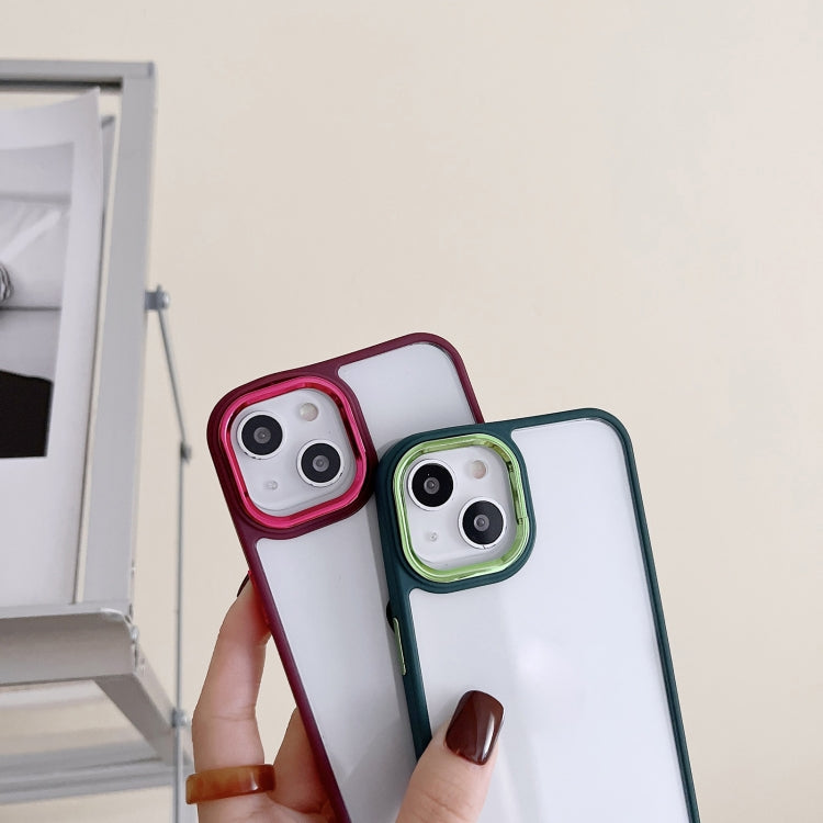 For iPhone 13 3 in 1 Electroplated Acrylic Phone Case