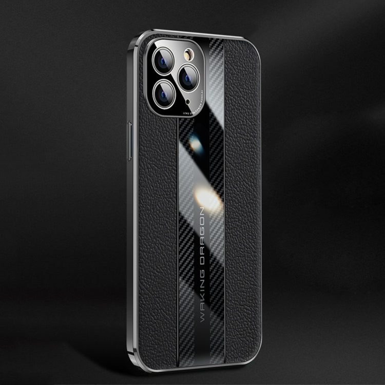 Racing Car Design Leather Electroplating Process Anti-fingerprint Protective Phone Case For iPhone 11 Pro