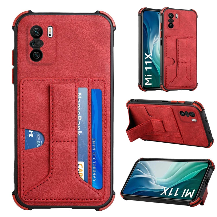 For Xiaomi Redmi K40 / Mi 11i / Poco F3 Dream Holder Card Bag Shockproof Phone Case