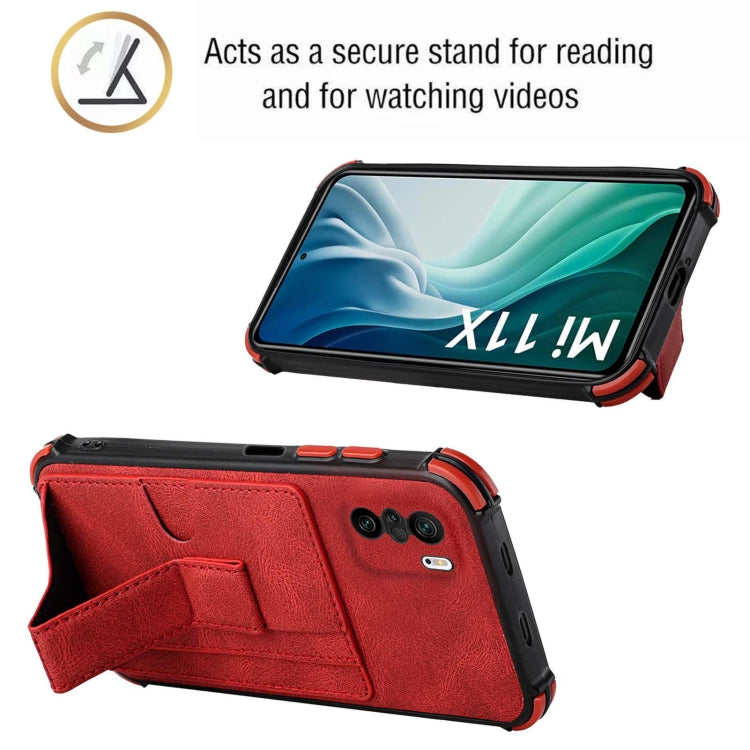 For Xiaomi Redmi K40 / Mi 11i / Poco F3 Dream Holder Card Bag Shockproof Phone Case