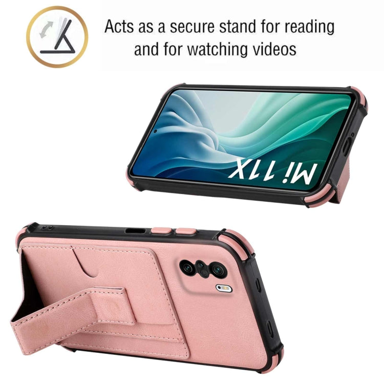 For Xiaomi Redmi K40 / Mi 11i / Poco F3 Dream Holder Card Bag Shockproof Phone Case