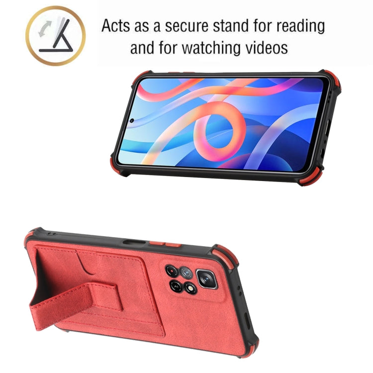 For Xiaomi Redmi Note 11 5G / Note 11T 5G Dream Holder Card Bag Shockproof Phone Case