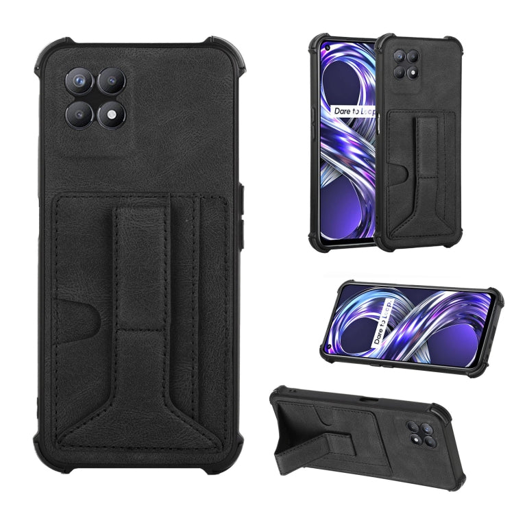For OPPO Realme 8i Dream Holder Card Bag Shockproof Phone Case