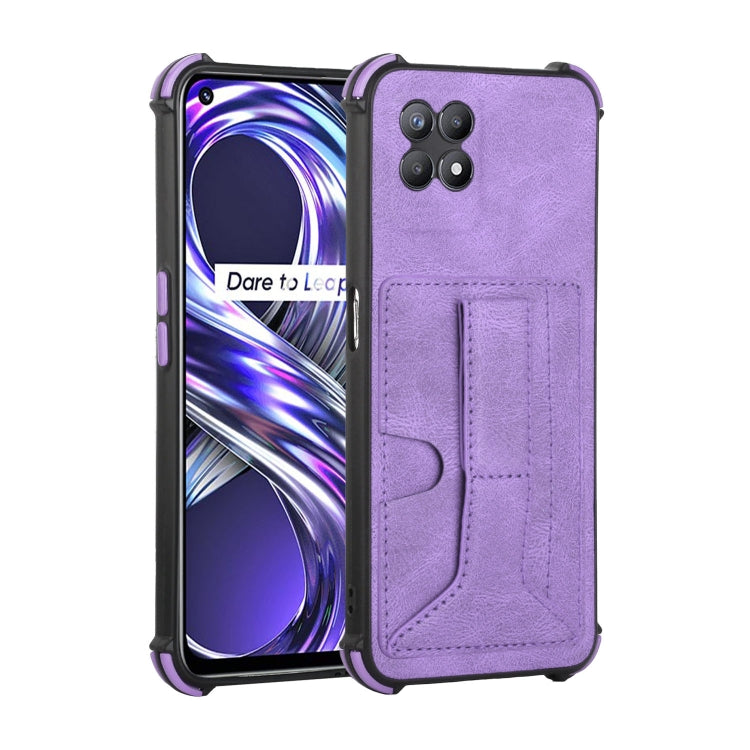 For OPPO Realme 8i Dream Holder Card Bag Shockproof Phone Case