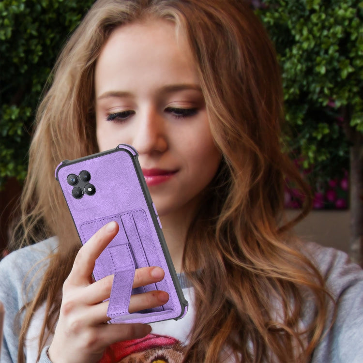 For OPPO Realme 8i Dream Holder Card Bag Shockproof Phone Case