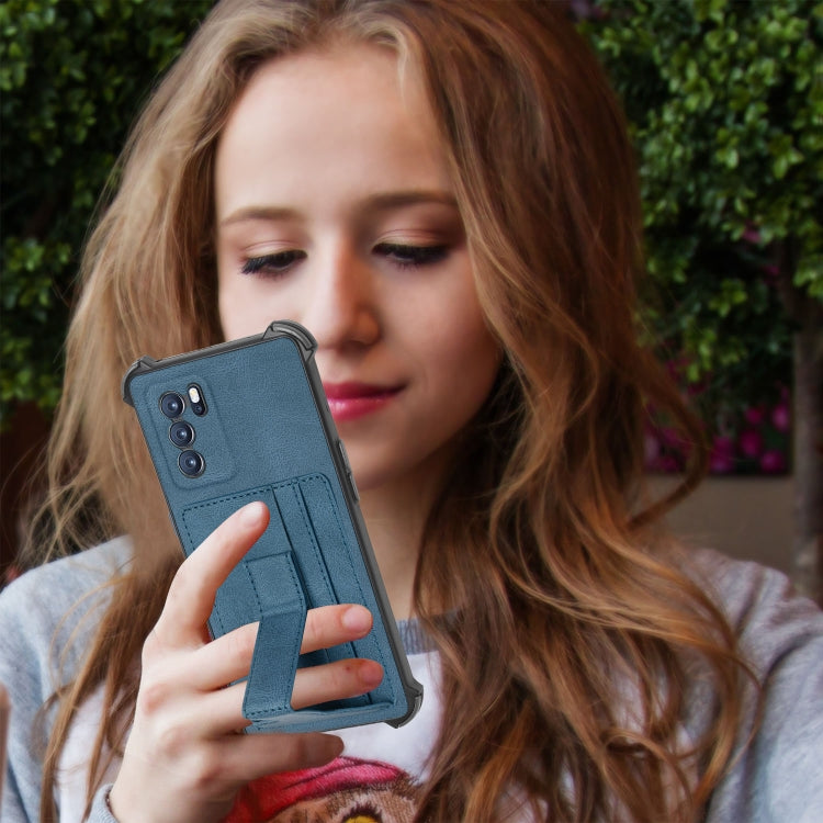 For OPPO Reno6 Pro 5G Dream Holder Card Bag Shockproof Phone Case