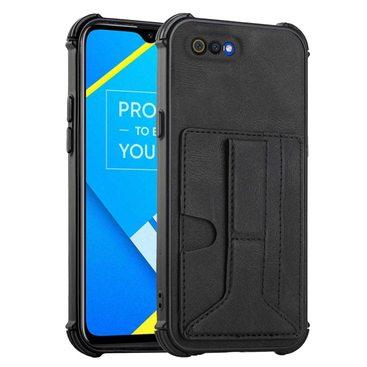 For OPPO Realme C2 Dream Holder Card Bag Shockproof Phone Case
