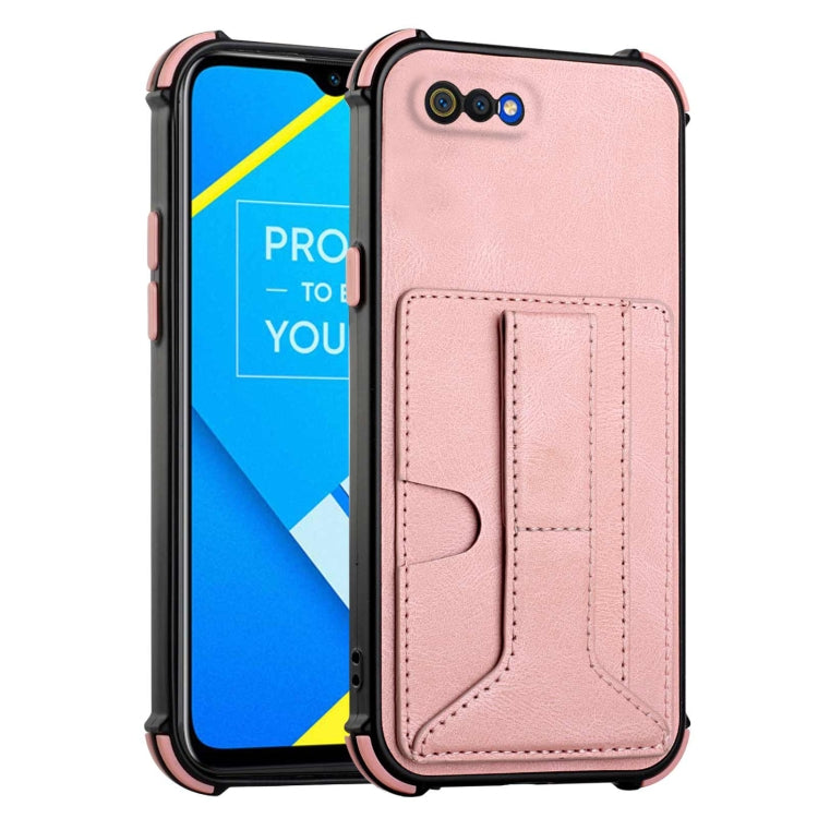 For OPPO Realme C2 Dream Holder Card Bag Shockproof Phone Case