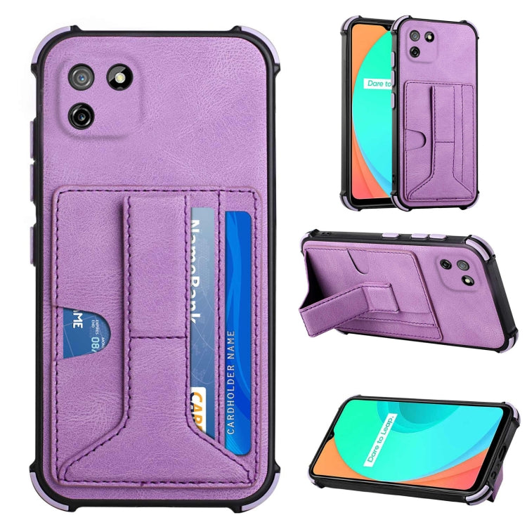 For OPPO Realme C11 Dream Holder Card Bag Shockproof Phone Case