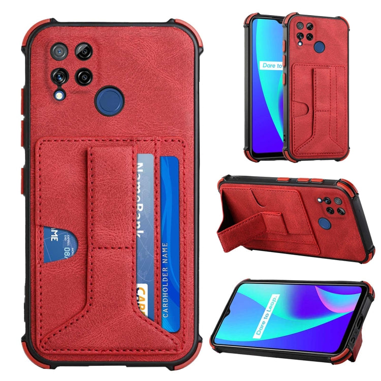 For OPPO Realme C15 Dream Holder Card Bag Shockproof Phone Case