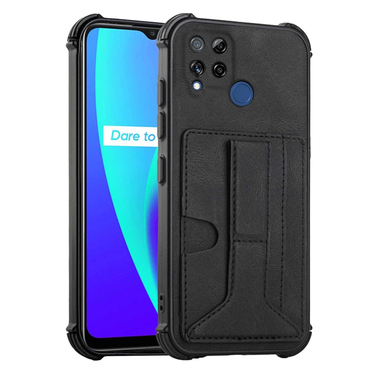 For OPPO Realme C15 Dream Holder Card Bag Shockproof Phone Case