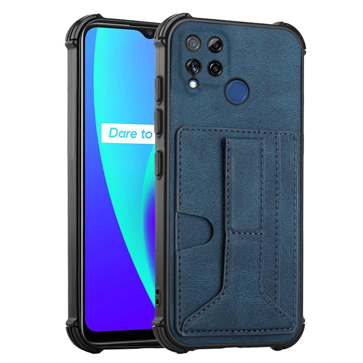 For OPPO Realme C15 Dream Holder Card Bag Shockproof Phone Case