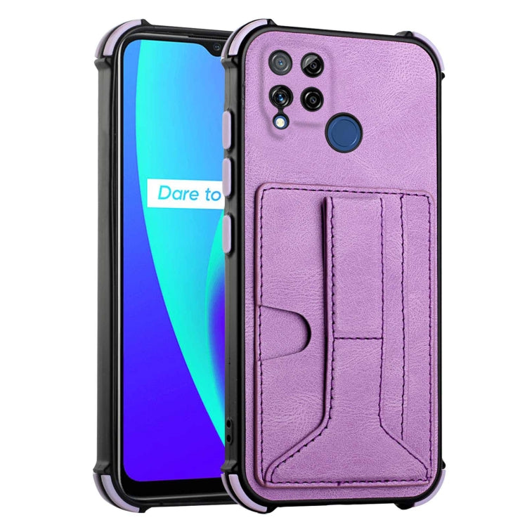 For OPPO Realme C15 Dream Holder Card Bag Shockproof Phone Case