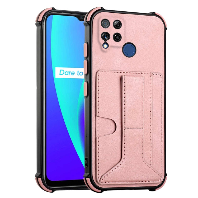 For OPPO Realme C15 Dream Holder Card Bag Shockproof Phone Case